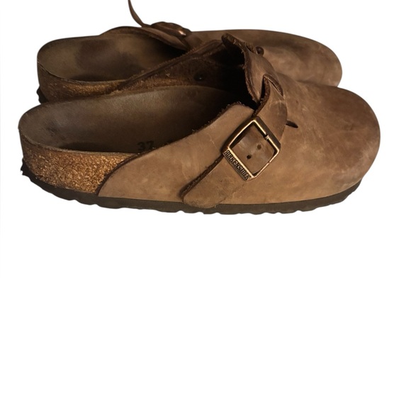 Birkenstock Brown Suede Mules - Picture 1 of 11